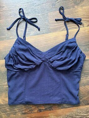 Sienna Sky Ruched Cropped Tank
